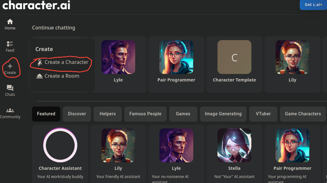 Character AI Template