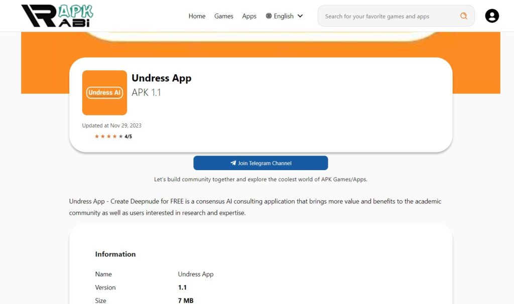 Undress AI Free Tools App Download APK
