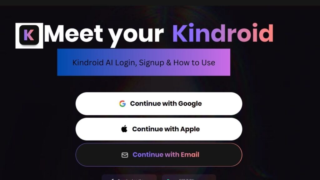 Kindroid AI Login